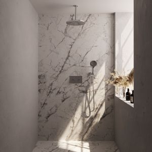 Brauer Carving 5-CE-195 thermostatic concealed rain shower with push buttons SET 60 chrome