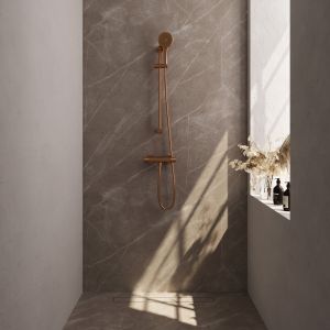 Brauer Carving 5-GK-086-2 surface-mounted shower thermostatic valve SET 02 copper brushed PVD