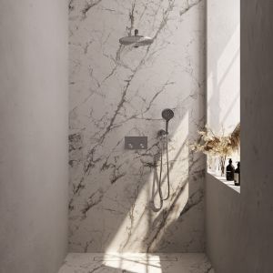 Brauer Carving 5-NG-191 thermostatic concealed rain shower with push buttons SET 56 stainless steel brushed PVD