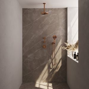 Brauer Edition 5-GK-029 thermostatic concealed rain shower SET 11 copper brushed PVD