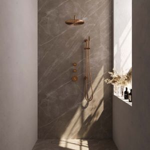 Brauer Edition 5-GK-079 thermostatic concealed rain shower SET 16 copper brushed PVD