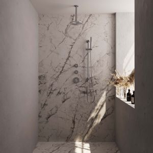 Brauer Edition 5-NG-033 thermostatic concealed rain shower SET 17 stainless steel brushed PVD