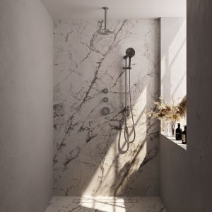 Brauer Edition 5-NG-037 thermostatic concealed rain shower SET 23 stainless steel brushed PVD