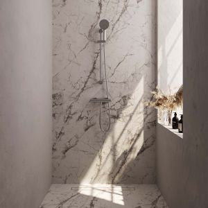 Brauer Edition 5-NG-044-2 surface-mounted shower thermostat valve SET 02 stainless steel brushed PVD