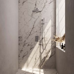 Brauer Edition 5-NG-065 thermostatic concealed rain shower 3-way diverter SET 38 stainless steel brushed PVD