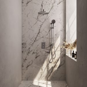 Brauer Edition 5-NG-071 thermostatic concealed rain shower 3-way diverter SET 44 stainless steel brushed PVD