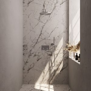 Brauer Edition 5-NG-163 thermostatic concealed rain shower with push buttons SET 52 stainless steel brushed PVD