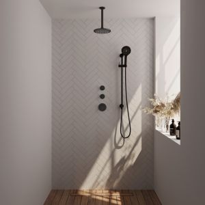 Brauer Edition 5-S-037 thermostatic concealed rain shower SET 23 matte black