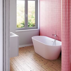 Clou Solium II CL0570020 vrijstaand bad 160x70 aluite mat wit