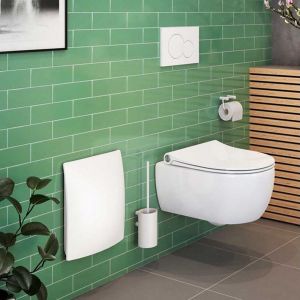 Pressalit 1090000 wand-afvalemmer, soft open, magnetische sluiting wit