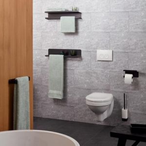 Haceka Aline 1208662 Gästehandtuchhalter 25cm mattschwarz