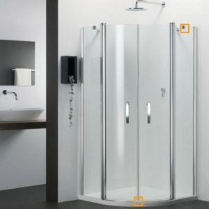 Provex 1203SA00F drainage strip 90cm, 4mm high, transparent, for glass thickness 6mm