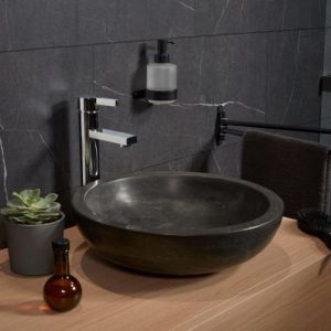 Haceka Ixi 1208554 Seifenspender weiß satiniertes Glas/ mattschwarz