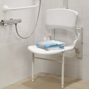 Handicare (Linido) LI2214201408 hulppootset voor douchezitting RVS gecoat creme-wit (OUTLET)