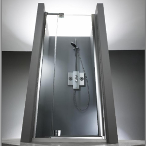 Huppe 1002, 054226 afvoerprofiel voor draaideur met vast deel in nis