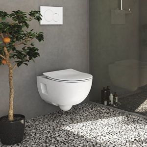 Pressalit WC-Sitze 300 Slim 1014000-DG6999 mit Deckel weiß
