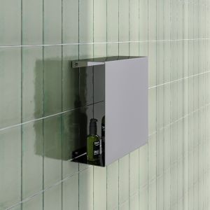 Brauer 5-CE-227 surface-mounted niche with concealed storage chrome