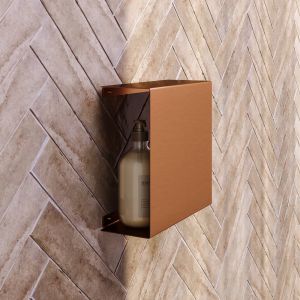 Brauer 5-GK-227 surface-mounted niche with concealed storage copper brushed pvd