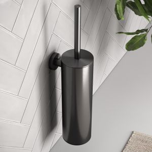 Brauer 5-GM-151 toilet brush set hanging gunmetal brushed pvd