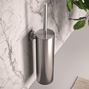 Brauer 5-NG-151 toilet brush set hanging stainless steel brushed pvd