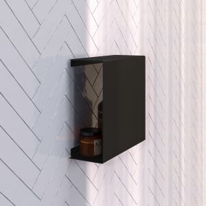 Brauer 5-S-227 surface-mounted niche with concealed storage matte black