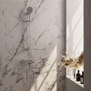 Brauer Carving 5-CE-086-2 surface-mounted shower thermostatic valve SET 02 chrome