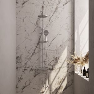 Brauer Carving 5-CE-087-2 surface-mounted thermostatic rain shower SET 02 chrome