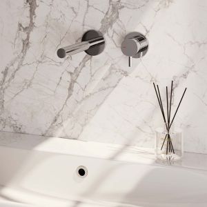 Brauer Edition 5-CE-004-S5-65 concealed basin mixer with straight spout and rosettes model B1 chrome