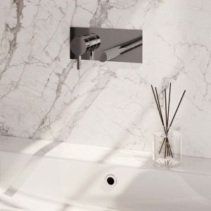 Brauer Edition 5-CE-083-S1 concealed basin mixer with straight spout and cover plate model E2 chrome