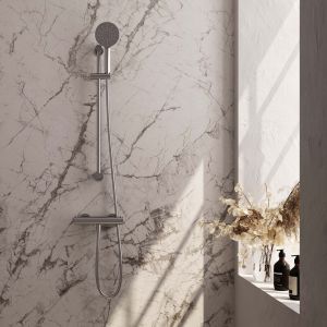 Brauer Edition 5-NG-044-2 surface-mounted shower thermostat valve SET 02 stainless steel brushed PVD