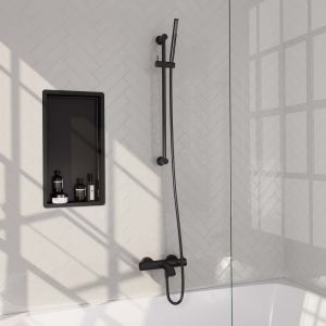 Brauer Edition 5-S-041-1 surface-mounted bath shower thermostatic valve SET 01 matte black