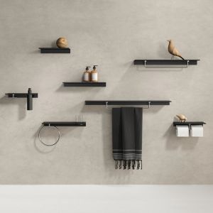 Geesa Leev 918201-06-600 shelf 60 cm black