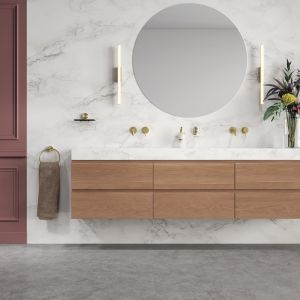 Geesa Opal Brushed Gold 917202-07 glass holder with glass brushed gold