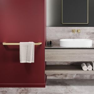 Geesa Shift Gold Brushed 919907-07-60 Handtuchhalter gebürstetes Gold